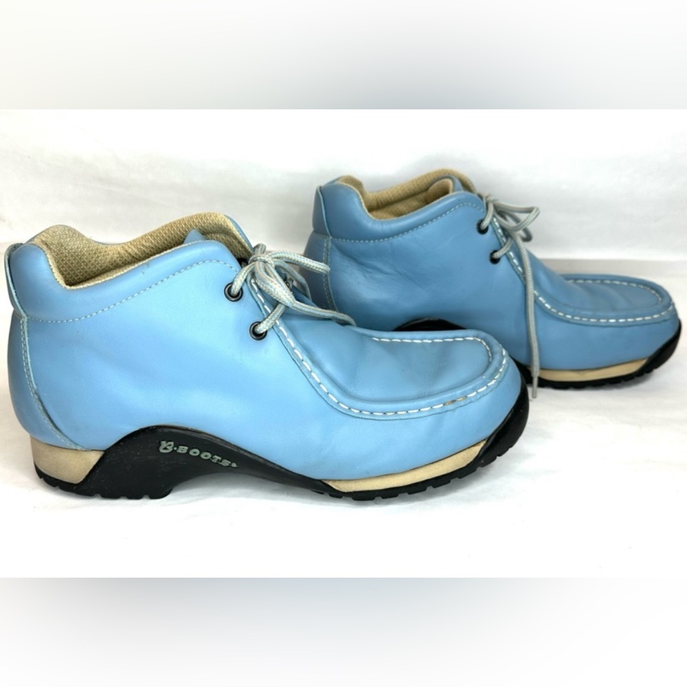 Rare Buffalino B Men’s Chukka boots in blue leather-EUC SZ-8.5